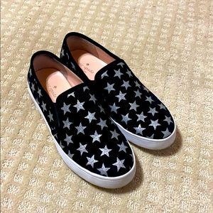 Kate spade women’s slip on glitter star sneakers